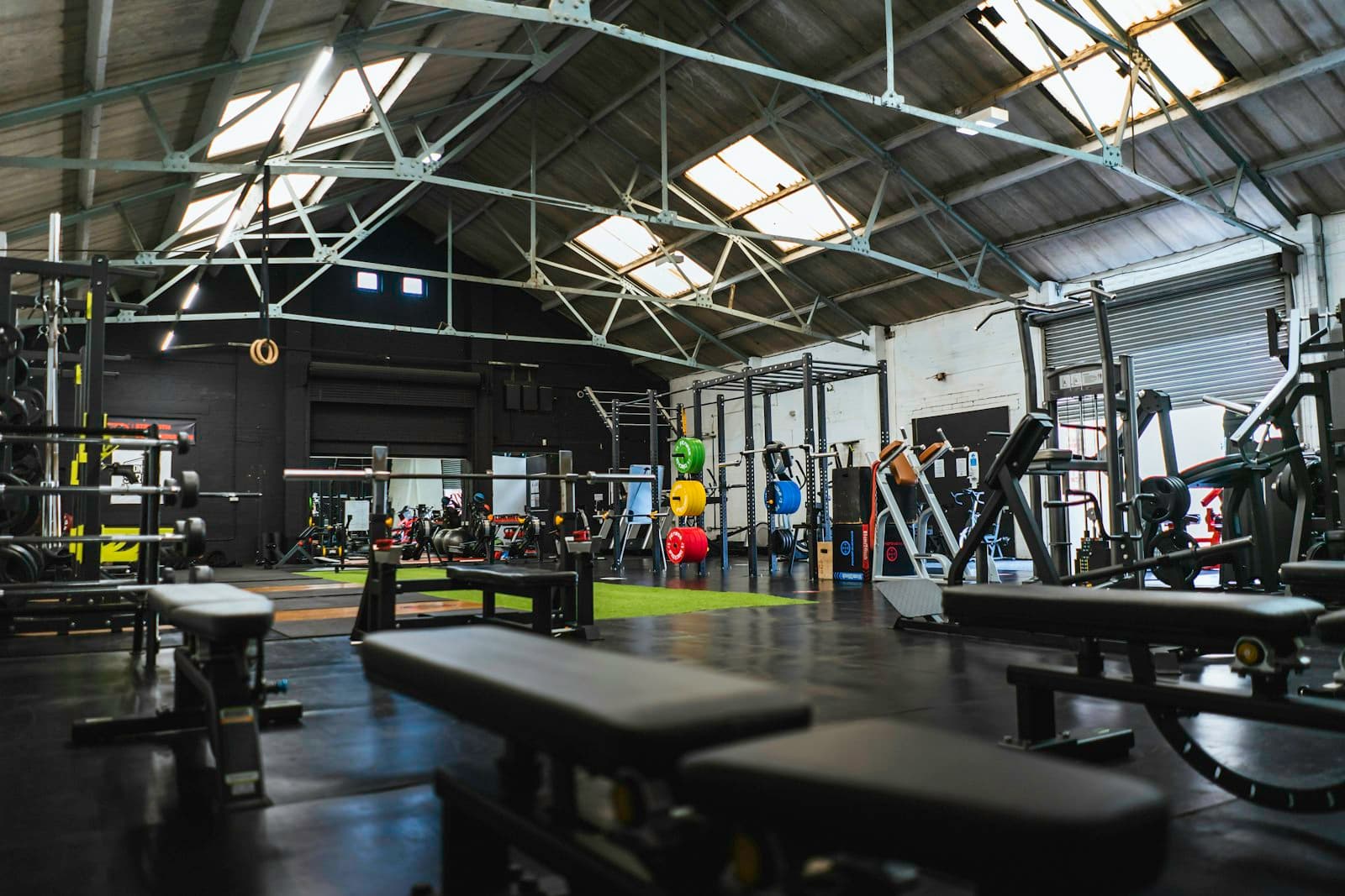Training session in a fitness studio